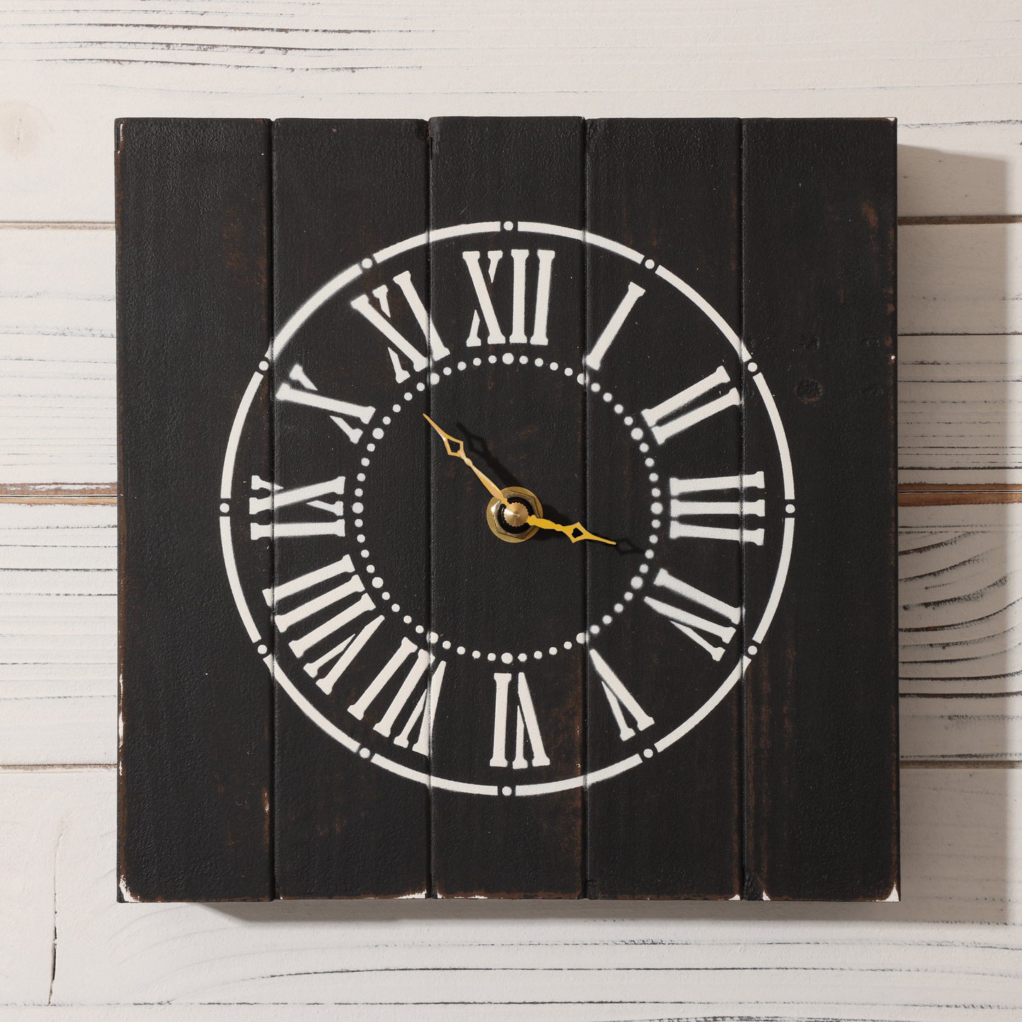 Handmade Black Farmhouse Clock
