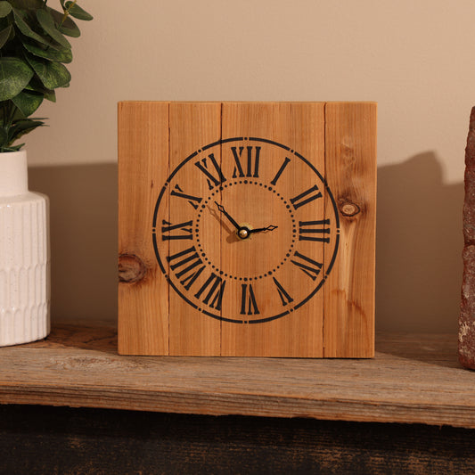 Handmade Cedar Farmhouse Clock
