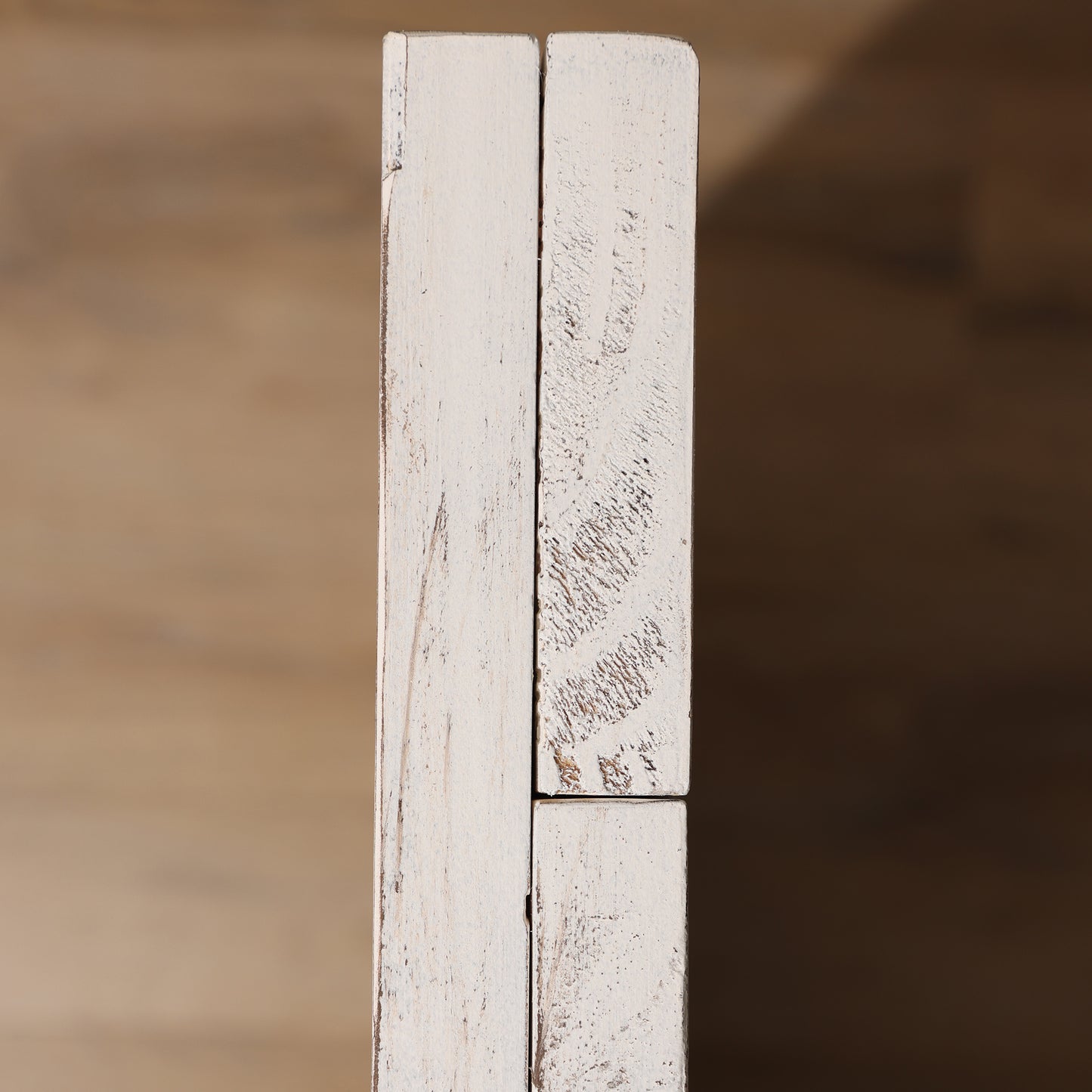 White Handmade Farmhouse Clock