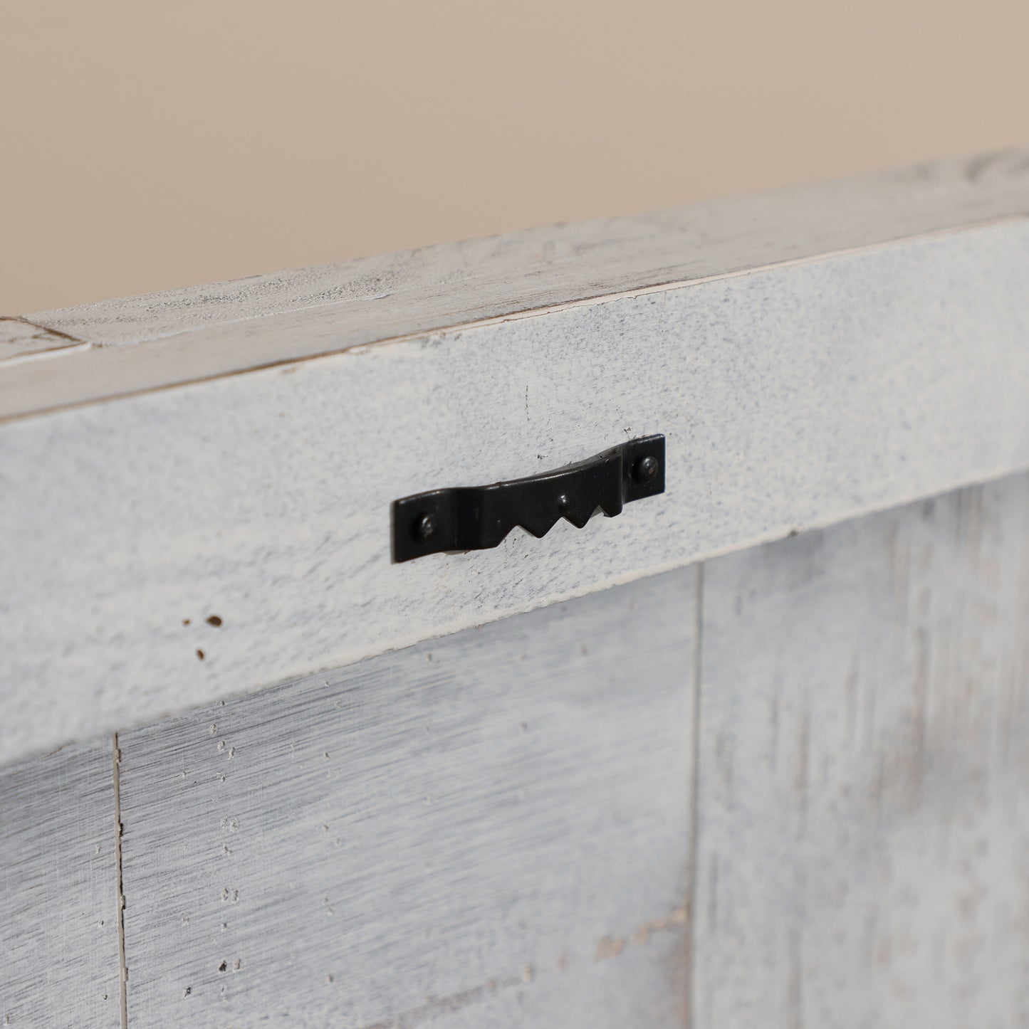 White Handmade Farmhouse Clock
